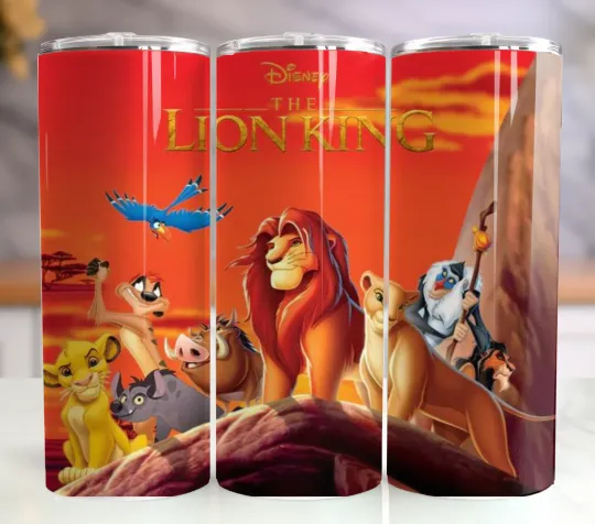 Discover The Lion King 20oz Insulated Tumbler with Straw-Stainless Steel Mug