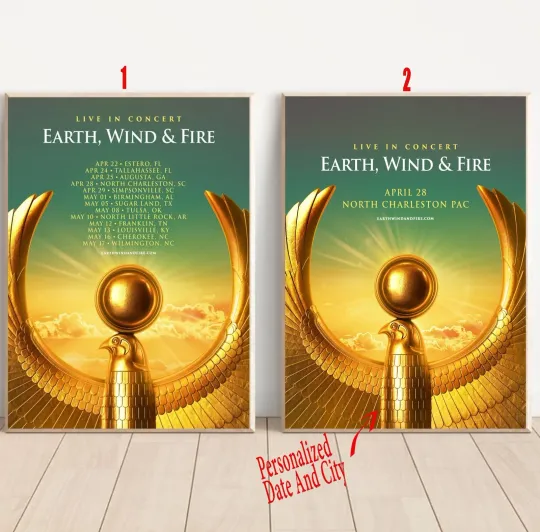 Discover Custom Earth Wind & Fire Tour 2026 Poster