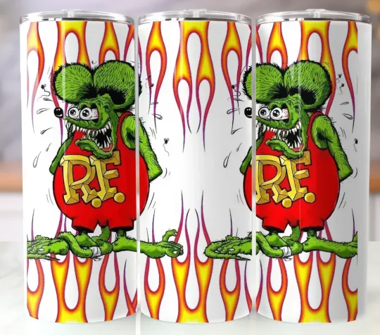 Discover 20oz Retro Rat Fink Style Tumbler | Stainless Steel Insulated Travel Cup