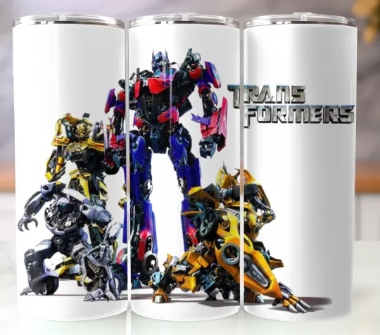 20oz Stainless Steel Tumbler Insulated Travel Mug Transformers Theme