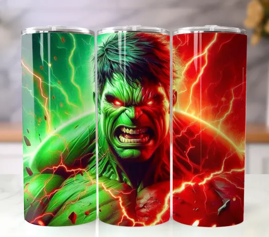 Discover 20oz Stainless Steel Tumbler Insulated Travel Mug Incredible Hulk Marvel Comics