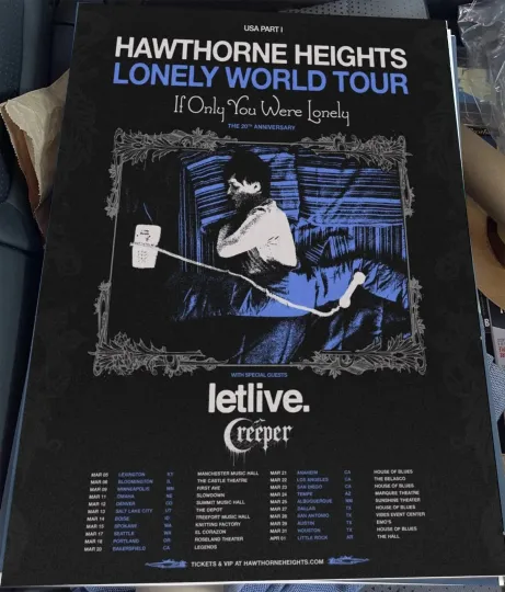 Discover Hawthorne Heights - Tour 2026 Poster