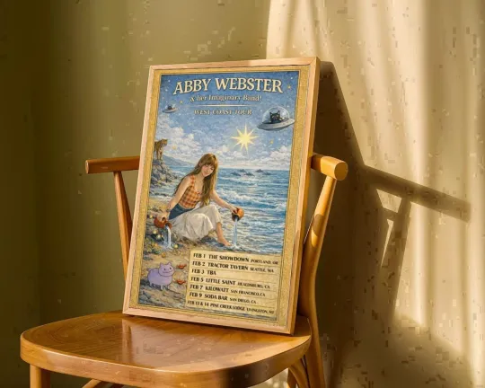 Discover Abby Webster West Coast Tour 2026 Poster