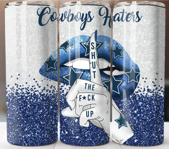 Discover Dallas Haters Tumbler 20oz Stainless Steel Skinny Straw Insulated Cup