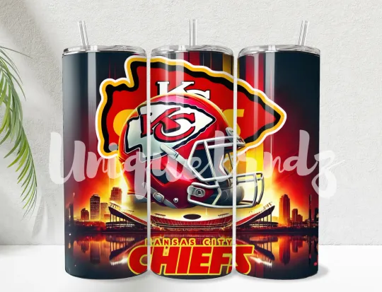 Discover Kansas City Team Straight 20oz Tumbler Mug Cup Insulated Stainless Steel