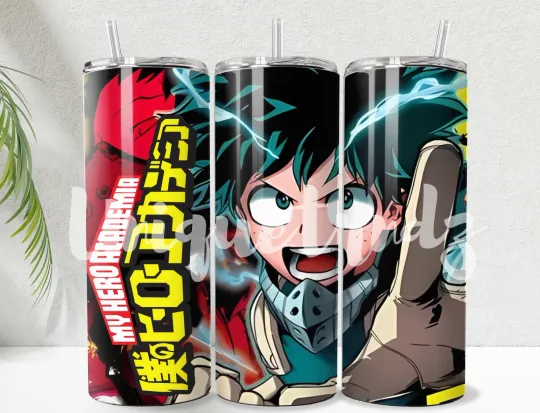 Discover Hero Anime Straight 20oz Tumbler Mug Cup Insulated Stainless Steel #12