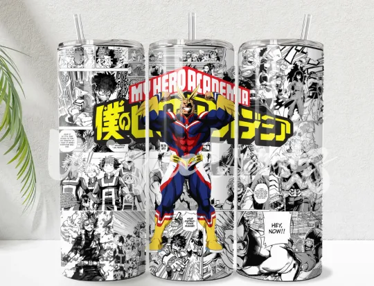 Discover Hero Anime Straight 20oz Tumbler Mug Cup Insulated Stainless Steel #16