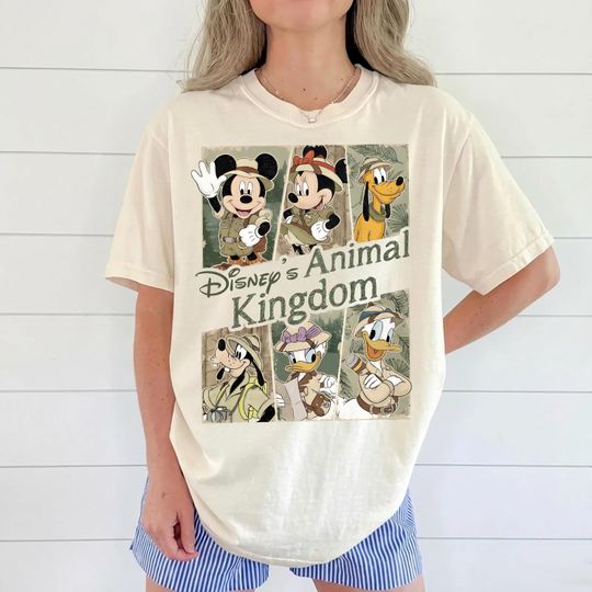 Discover Disney Animal Kingdom Shirt, Mickey and Friends Safari Tee, Disney World Trip Outfits, Family Vacation 2026 Shirt, Safari Squad Mickey Tee