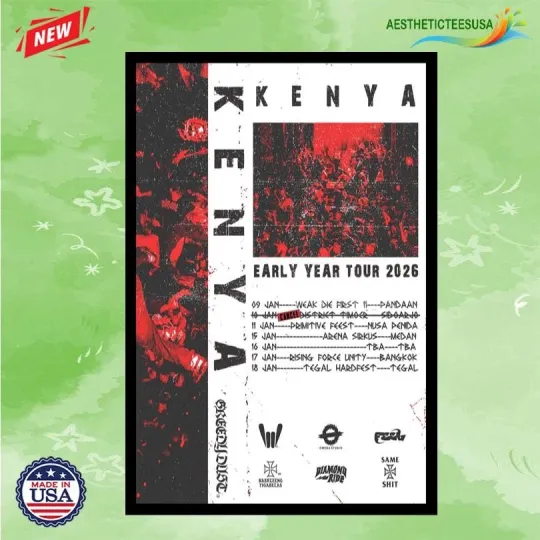 Discover Kenya Early Year Tour 2026 Poster Home Decor, Wall Art, No Frame, Fan Gift