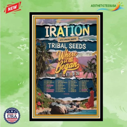 Discover Iration Summer Tour 2026 Poster Home Decor, Wall Art, No Frame, Fan Gift