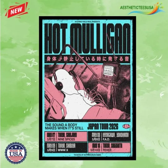 Discover Mulligan Japan May 7-10 2026 Tour Poster Home Decor, Wall Art, Fan Gift