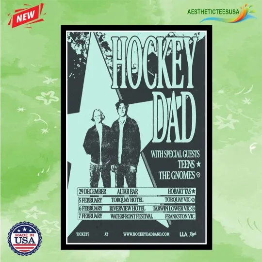 Discover Hockey Dad Summer Tour 2025-2026 Poster Home Decor, Wall Art, Fan Gift