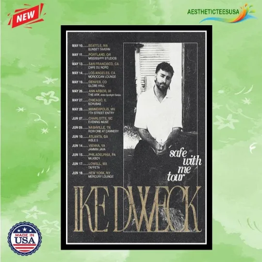 Discover Ike Dweck May & June Tour 2026 Poster Home Decor, Wall Art, Fan Gift