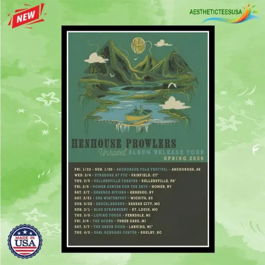 Discover Henhouse Prowlers Spring Tour 2026 Poster Home Decor, Wall Art, Fan Gift
