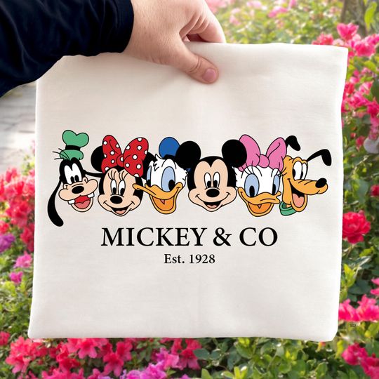 Discover Disney Mickey & Co Est. 1928,Ready To Press DTF,  Disney Trip Shirt DTF,Mickey And Friends DTF Prints,Disneyworld Family Vacation,