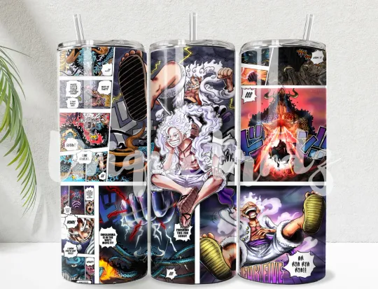 Discover One Piece Anime Straight 20oz Tumbler Mug Cup Insulated Stainless Steel #7