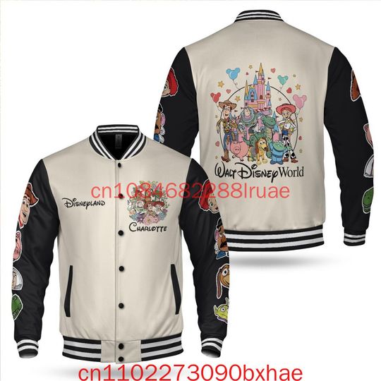 Discover 2026 New Disney Toy Story Men's Baseball Jacket 3D Printed Buzz Lightyear Jacket Cartoon Jacket Gift for Toy Story