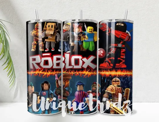 Discover Roblox Characters Straight 20oz Tumbler Mug Cup Insulated Stainless Steel