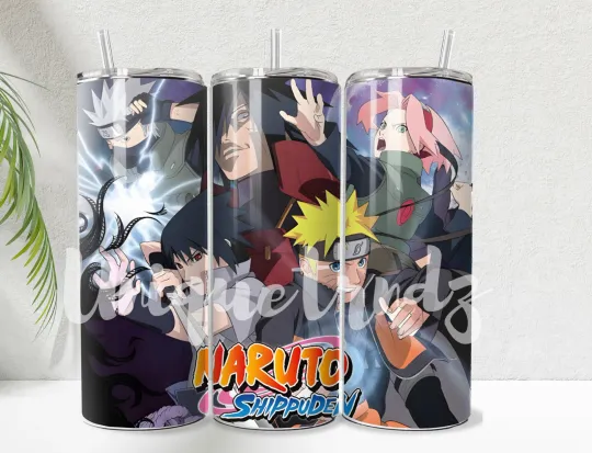 Discover Narutoo Shippuden Straight 20oz Tumbler Cup Mug Insulated Stainless Steel