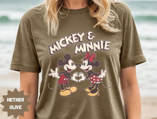 Discover Mickey and Minnie Mouse Couple Shirt, Disney Matching Shirts for Couples, Disney Anniversary Gift, Disney World Outfit