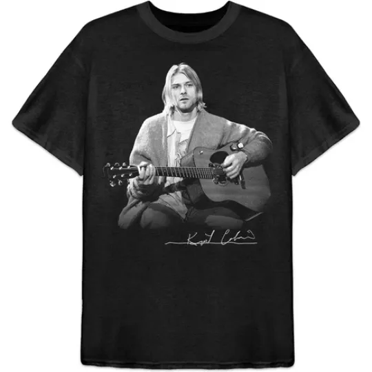 Kurt Cobain Nirvana Unplugged T-Shirt Mens