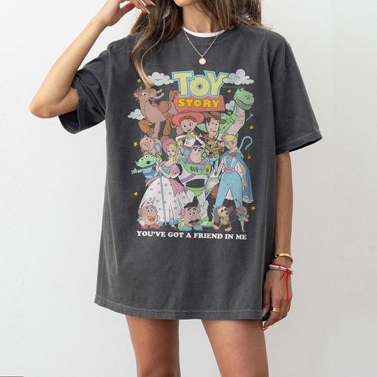 Discover Retro Comfort Colors You've Got A Friend In Me Toy Story Shirt, Toy Story Shirt, Disney Pixar Shirt, Woody Buzz Toy Story Party 2026 Shirt