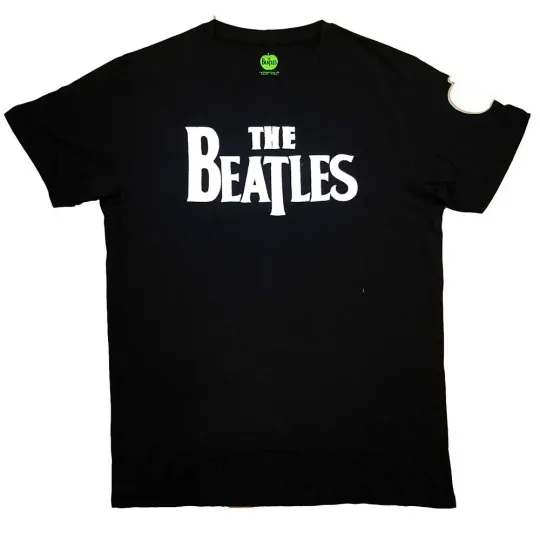 Black The Beatles Drop T Logo T-Shirt Unisex Mens Clothing