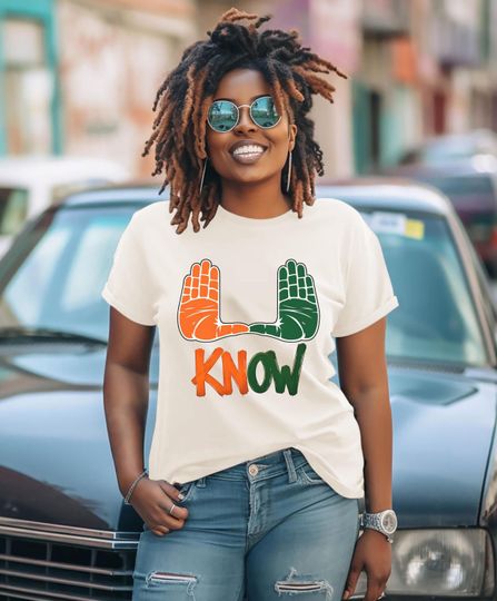 Discover U Know Hands Tee | Miami U Inspired Football Shirt | Miami Football Shirt | Hurricanes Shirt | Game Day T-shirt | Tailgate Tee