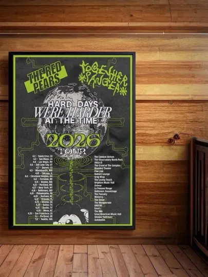 Discover The Red Pears 2026 Tour Poster