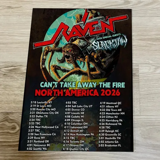 Discover Raven North America Tour 2026 Poster 2026