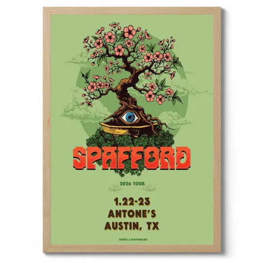 Discover SPAFFORD 2026 Tour Jan 22nd 23rd Antone’s Austin TX Poster