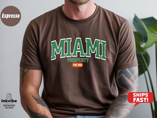 Discover Comfort Colors 305 Miami Vibes Urban Style Miami Beach Graphic Sublimation shirt, College Football Playoff 2025-26