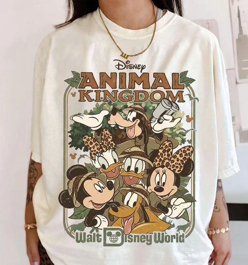 Discover Disney's Animal Kingdom Mickey and Friends Shirt, Disney Trip 2026 Tee, Disney Safari Shirt