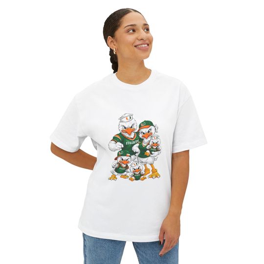 Discover Miami Hurricanes Mascot Family T-Shirt | College Football Fan Tee