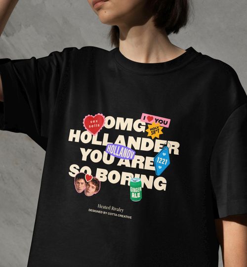 Discover Heated Rivalry T-Shirt with Hollander Graphic