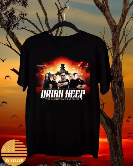 Discover Uriah Heep Band The Magician Farewell Tour 2025 T Shirt Size S-2XL