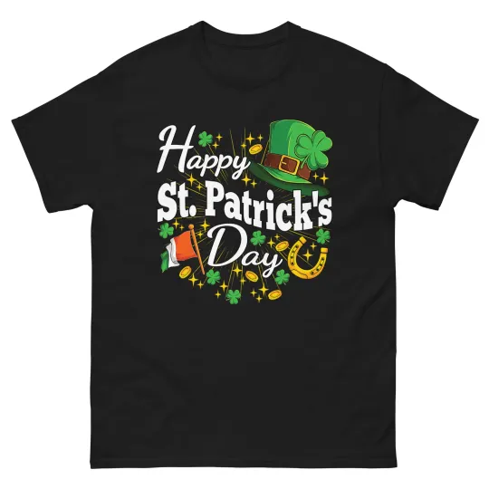 Discover Happy St. Patrick's Day Shamrock Irish Saint Patrick's Day T-Shirt