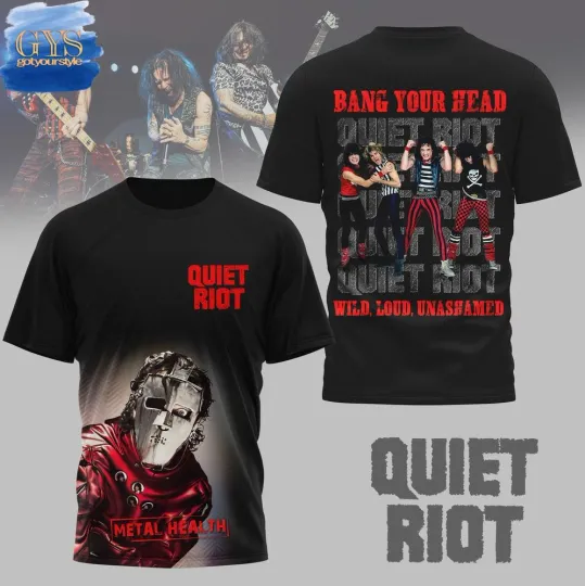 Discover Q Riot Metal Health Limited Edition 3D T-Shirt