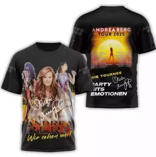 Discover Andrea Berg Tour 2025 3D T-Shirt