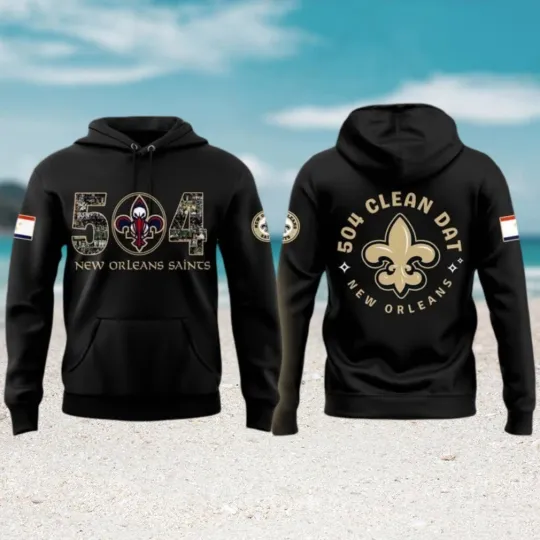 Discover New Orleans 504 Strong Clean Dat  3D Hoodie