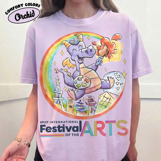 Discover Cute Figment Purple Dragon Artist Shirt, Disney Epcot International Festival of the Arts 2026 Matching Tee, WDW Resort Family Holiday Gifts