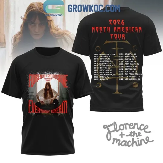 Discover Florence The Machine 2025 North America 3D T-Shirt