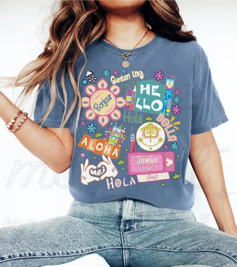 Discover Disney Fantasyland Hello World Language It's Small World T-Shirt, Disney Dreams Shirt, Disneyland Family Matching Tee, Family Vacation 2026