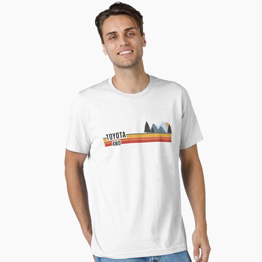 Discover Retro Toyota Logo 4WD Essential T-Shirt