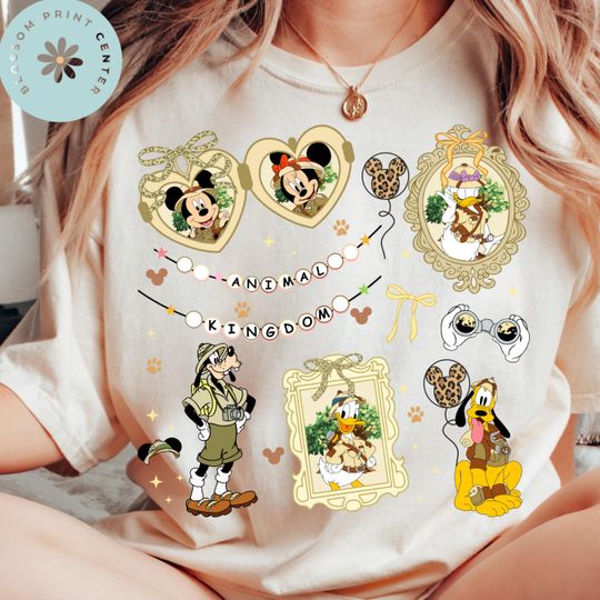 Discover Comfort Color Vintage Disney Animal Kingdom Shirt, Disney safari shirt Mickey and Friends, Retro Walt Disney World Safari, 00683