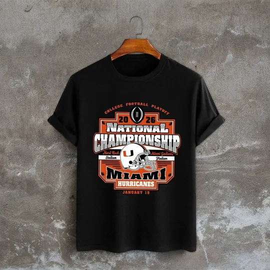 Discover Miami Hurricanes National Championship 2026 Tshirt