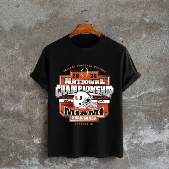Discover Miami Hurricanes 2026 CFP National Championship TShirt