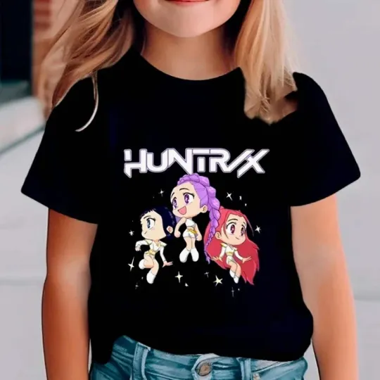Discover Kpop Demon Hunters Children's T-Shirt Short Sleeve Cute Clothing