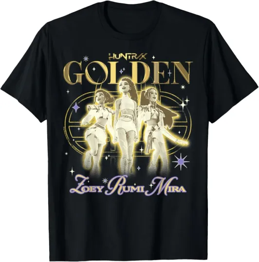 Discover Kpop Demon Hunters Huntrix Golden Zoey Rumi Mira T-Shirt