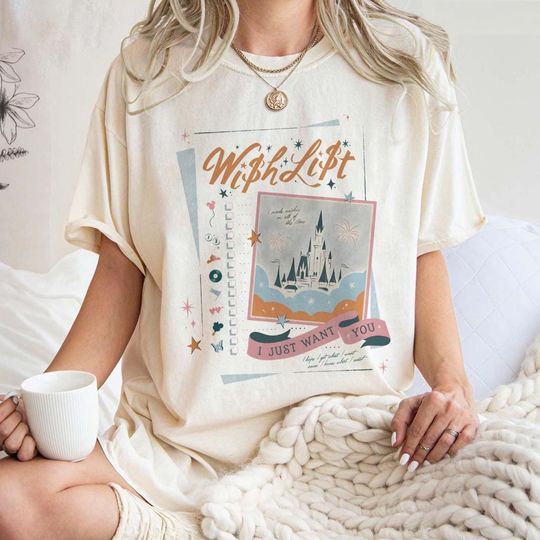 Discover Retro Walt Disney World Comfort Colors Shirt, Wish List Family Matching Shirts, I Jusst Want You Tee, Disneyland Girl Trip Tee, Gift For Her